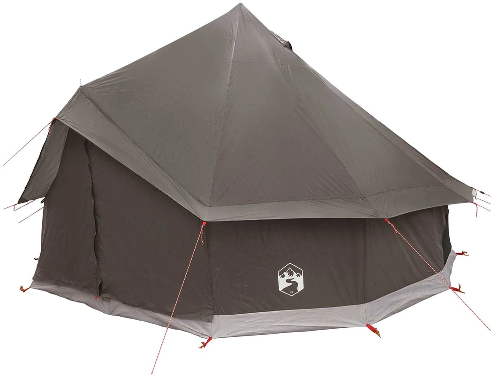 Tipi palapinė 6 asmeniui Ruda Pilka Poliesteris ir plienas