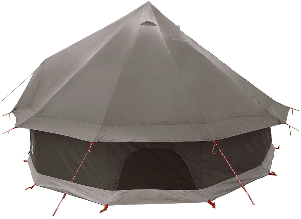 Tipi palapinė 6 asmeniui Ruda Pilka Poliesteris ir plienas