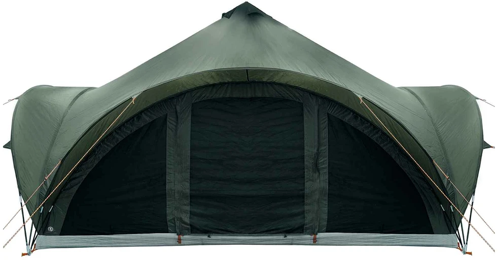 Tipi palapinė Armijos žalia 18 žmonių Poliesteris ir plienas