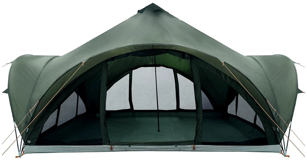 Tipi palapinė Armijos žalia 18 žmonių Poliesteris ir plienas