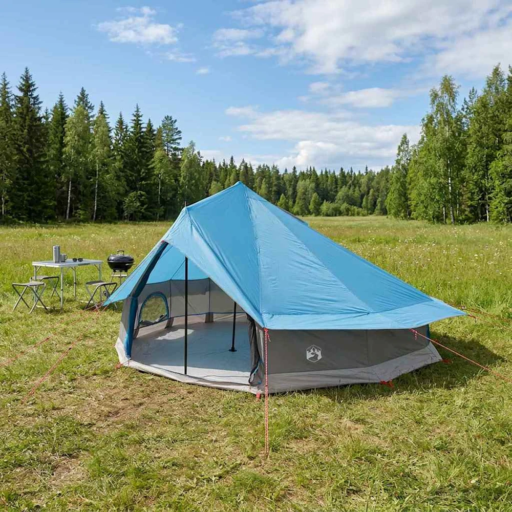 Tipi palapinė 20 asmeniui Mėlyna Poliesteris ir plienas