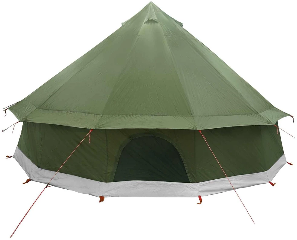 Tipi palapinė su stogu Alyvuogių žalia 400 x 400 x 250 cm