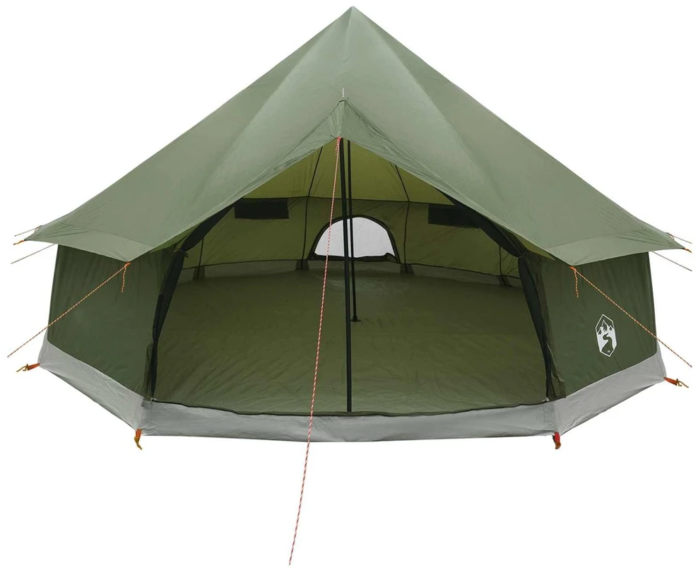 Tipi palapinė su stogu Alyvuogių žalia 400 x 400 x 250 cm