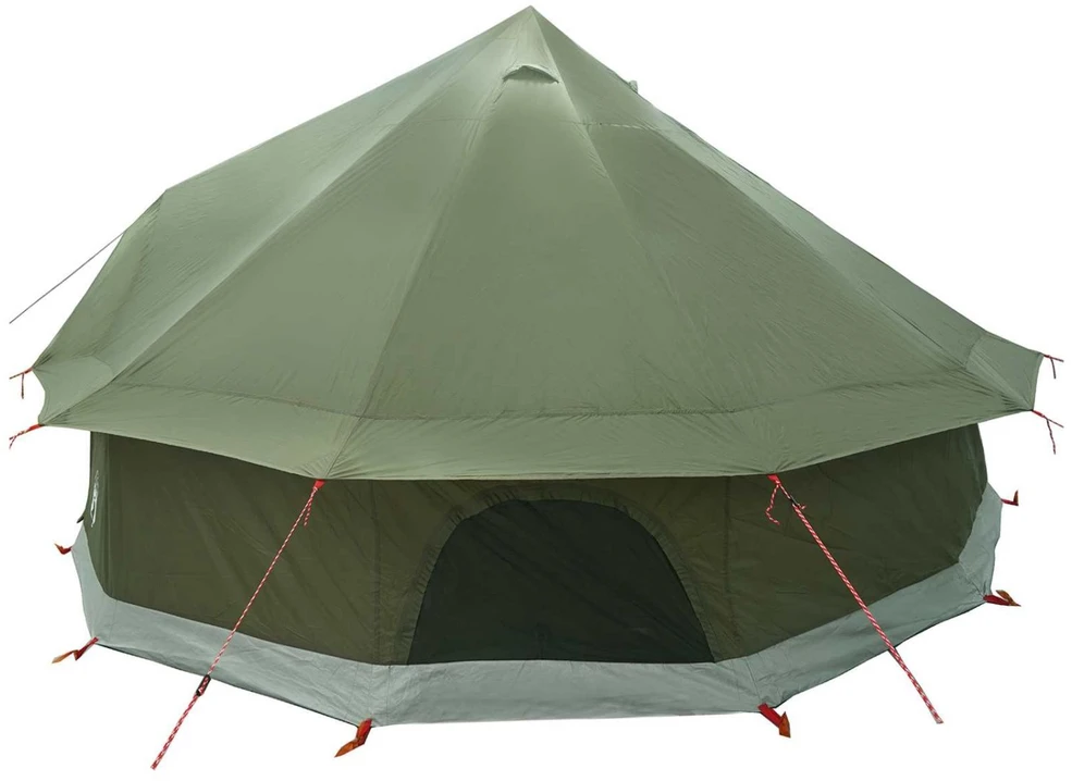 Tipi palapinė su stogu Alyvuogių žalia 400 x 400 x 250 cm