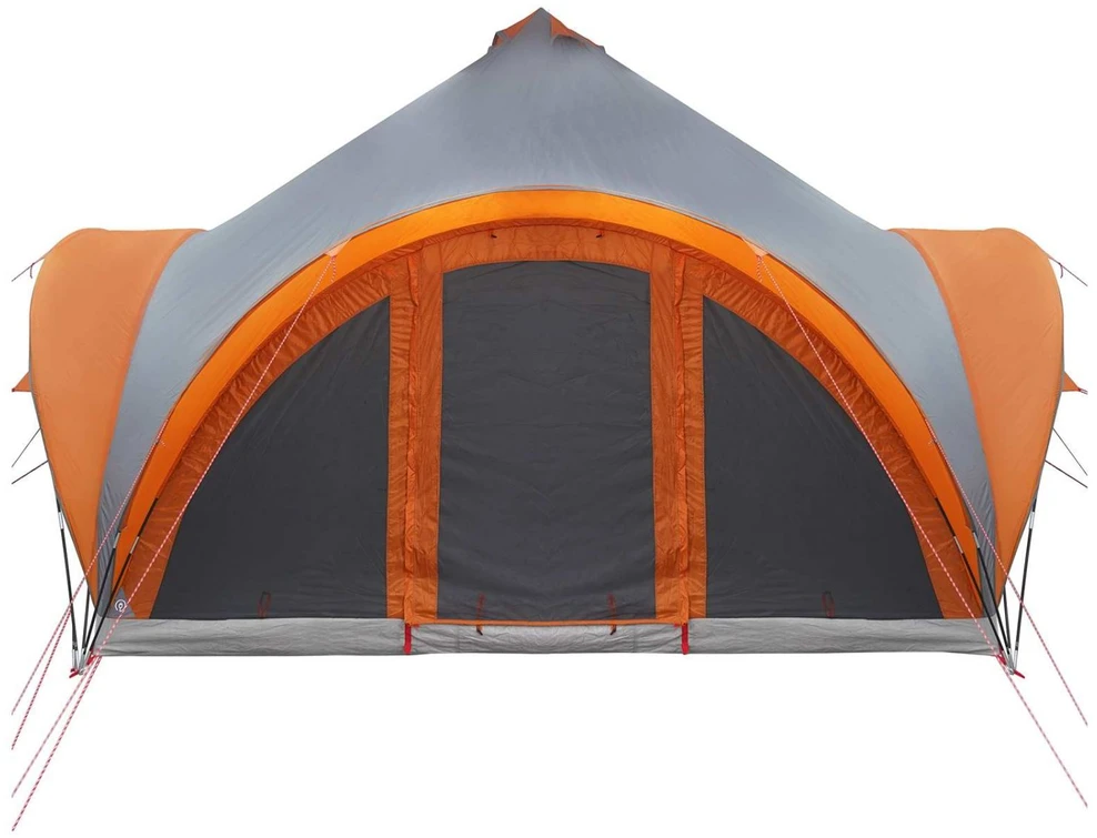 Tipi palapinė su stogu Pilka ir oranžinė 6 asmenims