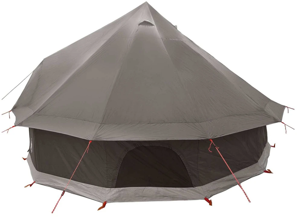 Tipi palapinė 6 asmeniui Ruda Pilka Poliesteris ir plienas