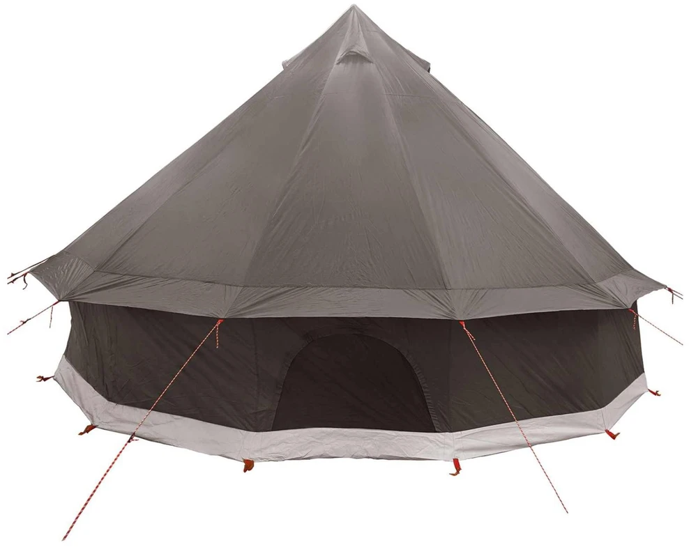 Tipi palapinė 6 asmeniui Ruda Pilka Poliesteris ir plienas