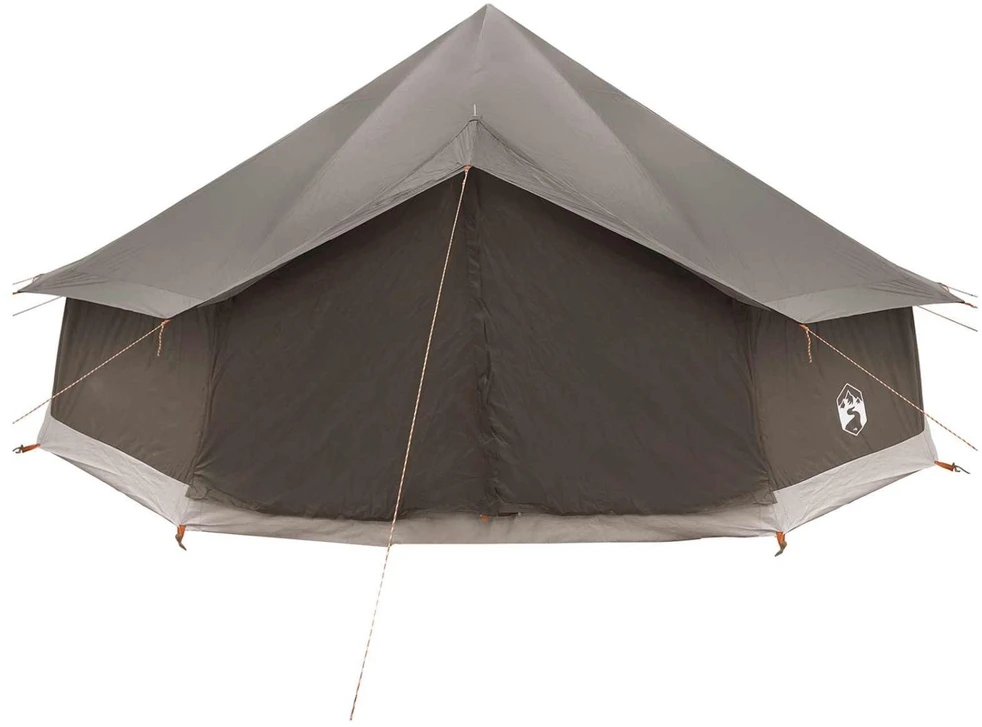 Tipi palapinė su stogu Ruda Pilka 600 x 600 x 350 cm