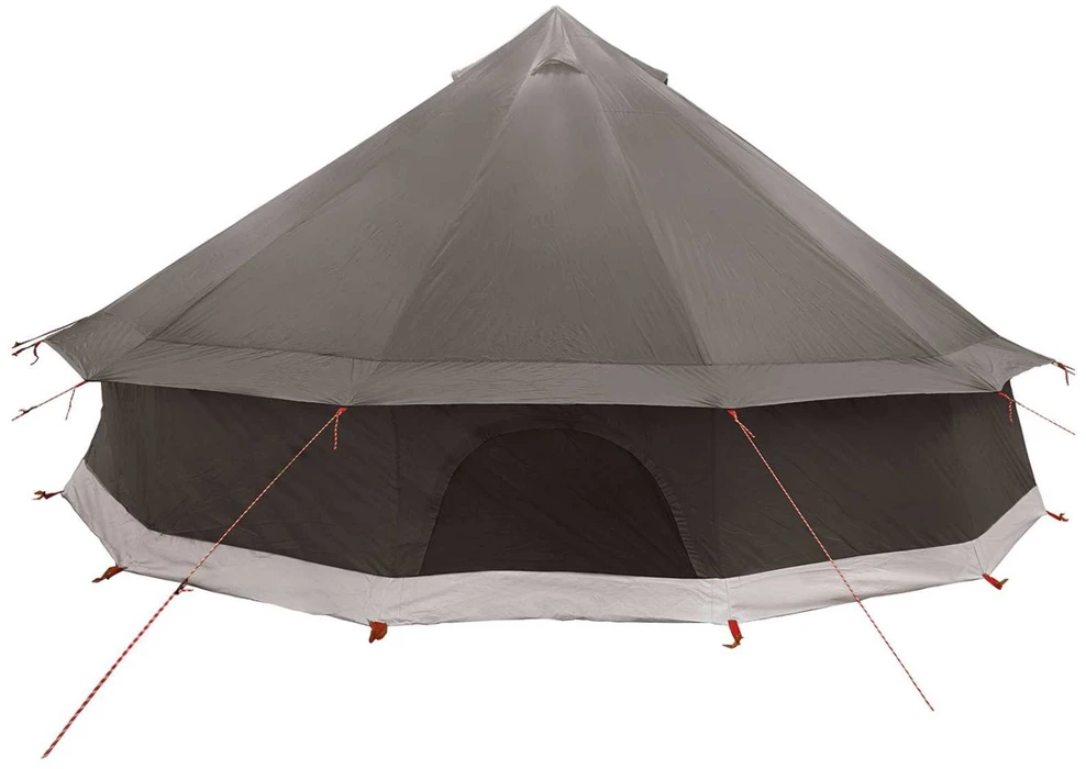 Tipi palapinė su stogu Ruda Pilka 600 x 600 x 350 cm