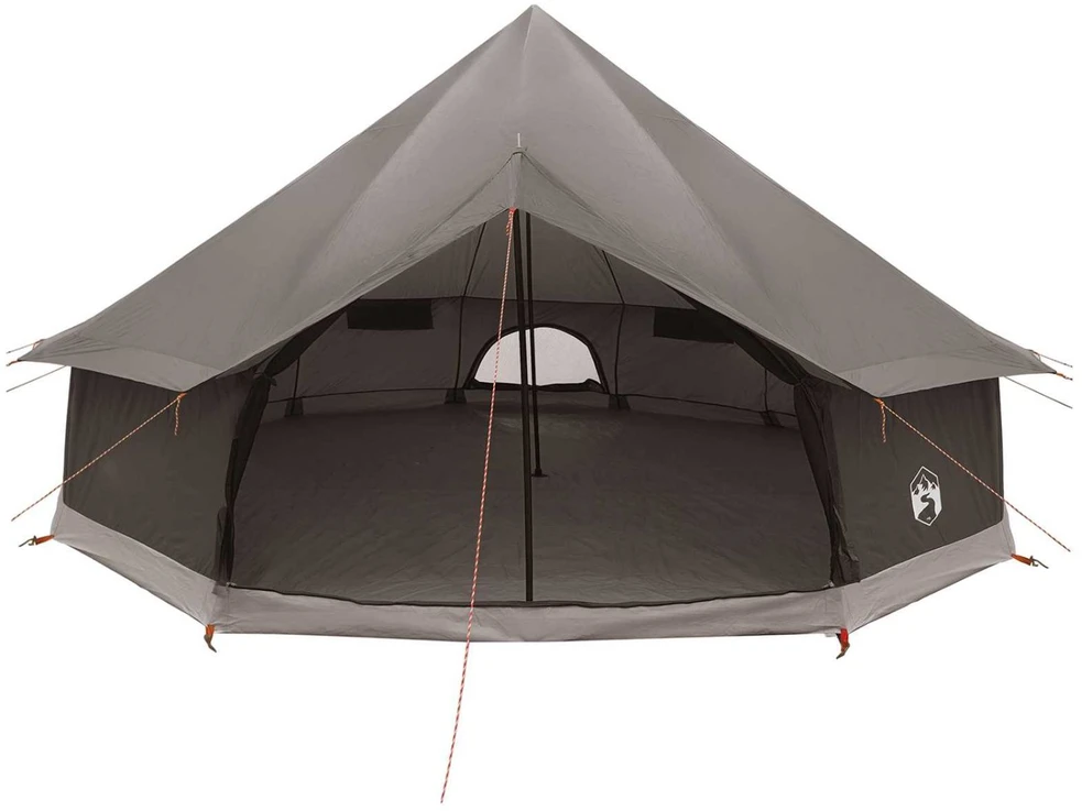 Tipi palapinė su stogu Ruda Pilka 600 x 600 x 350 cm