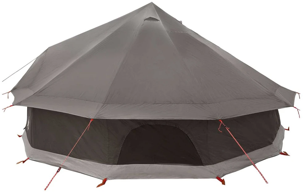 Tipi palapinė su stogu Ruda Pilka 600 x 600 x 350 cm