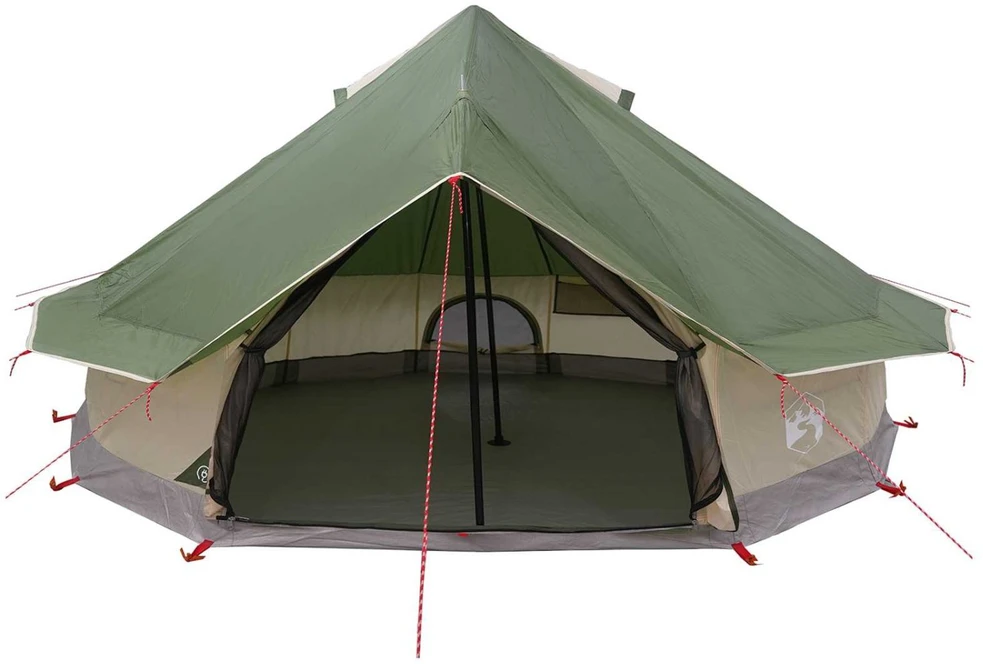 Tipi palapinė 18 asmeniui Žalia Poliesteris ir plienas