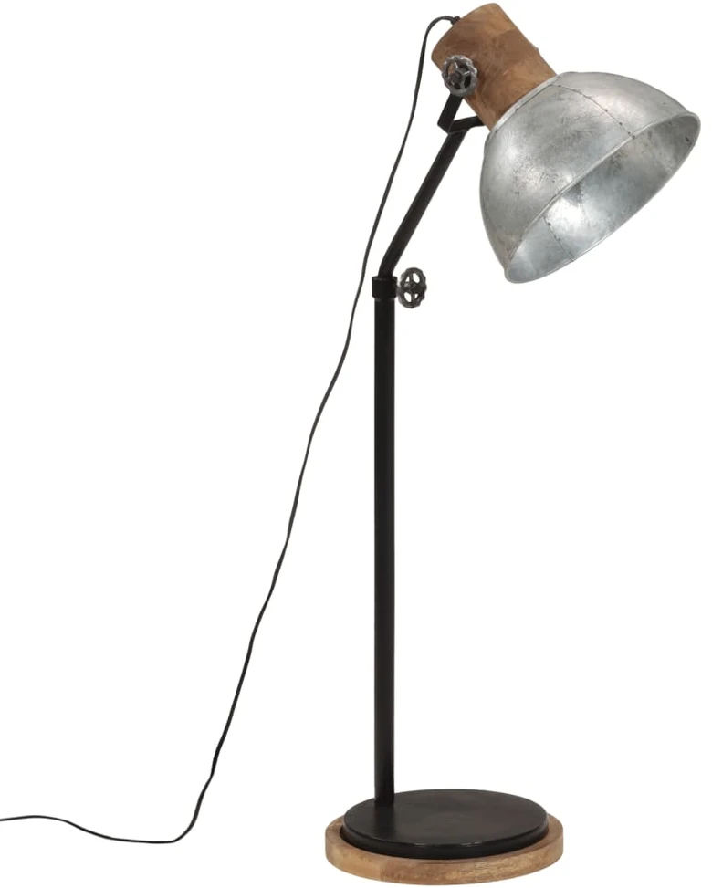 Pakabinamas šviestuvas Toršeras, sidabrinis, 30x30x100-150cm, 25W, E27, vintažinis