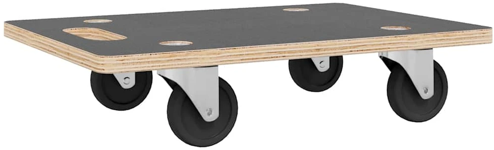 Transportavimo vežimėliai, 2vnt., 50x35x11,5cm, stačiakampiai