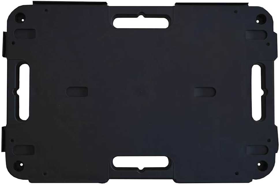 Transportavimo vežimėliai, 2vnt., juodi, 58x38x12cm, PP