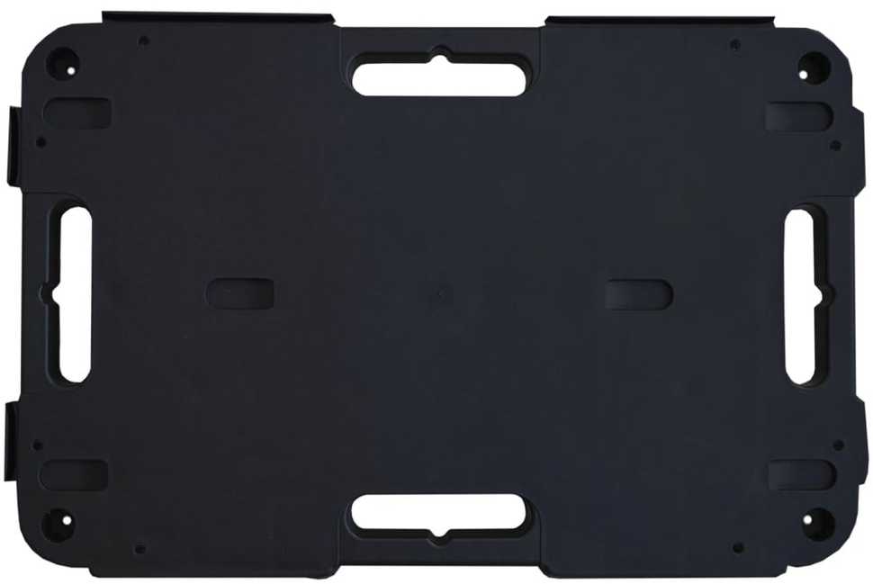 Transportavimo vežimėliai, 3vnt., juodi, 58x38x12cm, PP