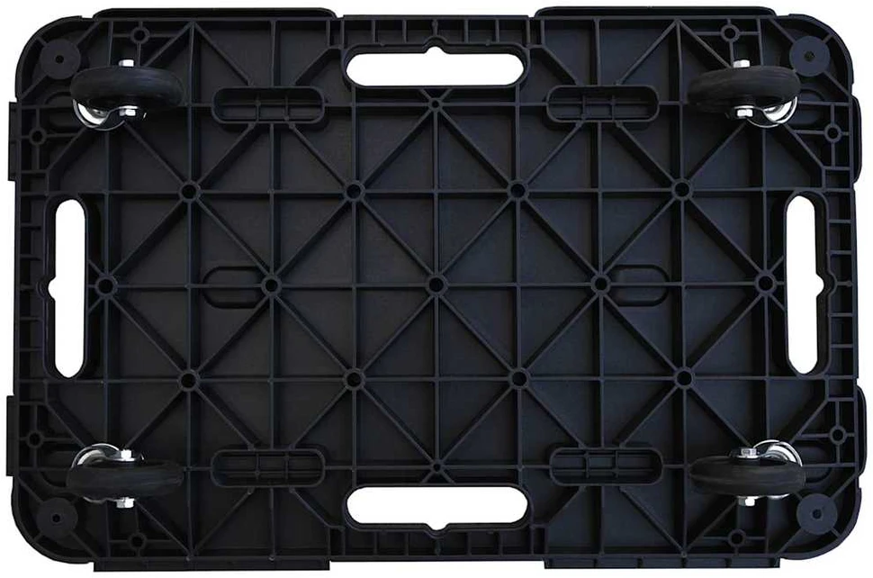 Transportavimo vežimėliai, 5vnt., juodi, 58x38x12cm, PP