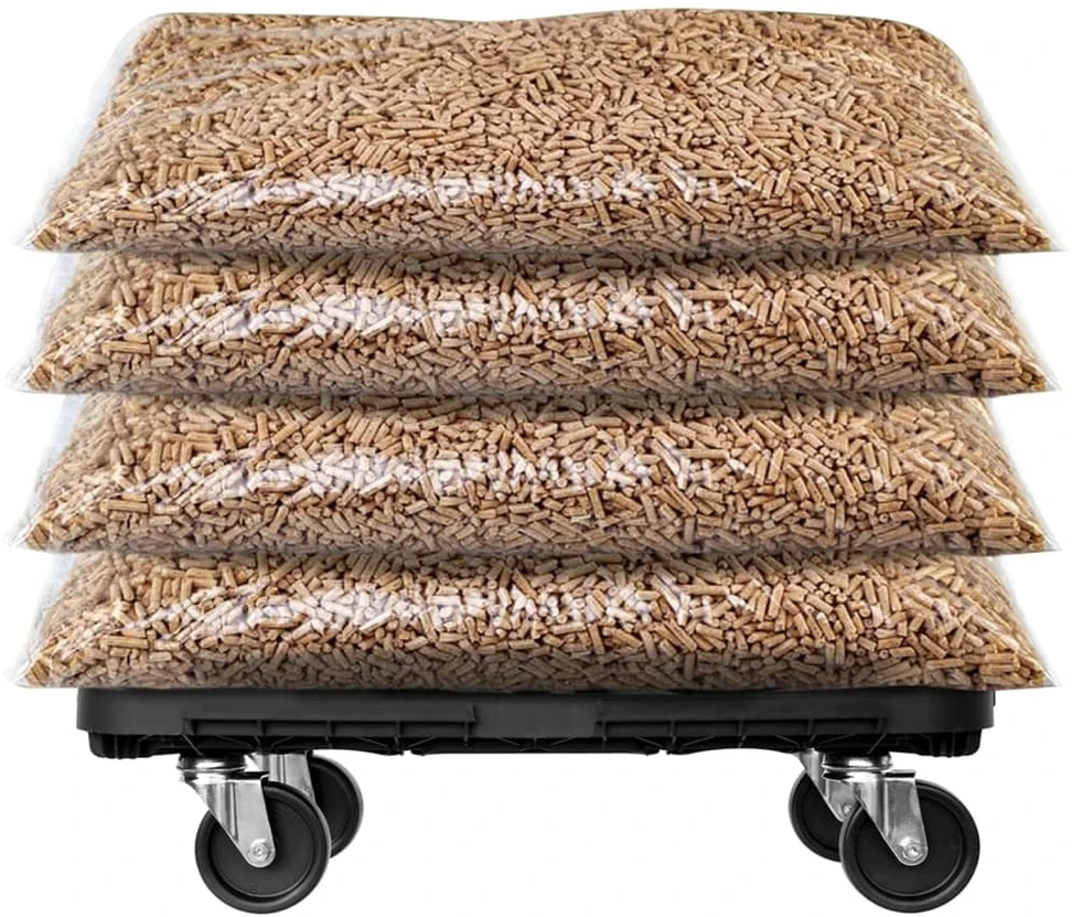 Transportavimo vežimėlis, juodos spalvos, PP, 300kg