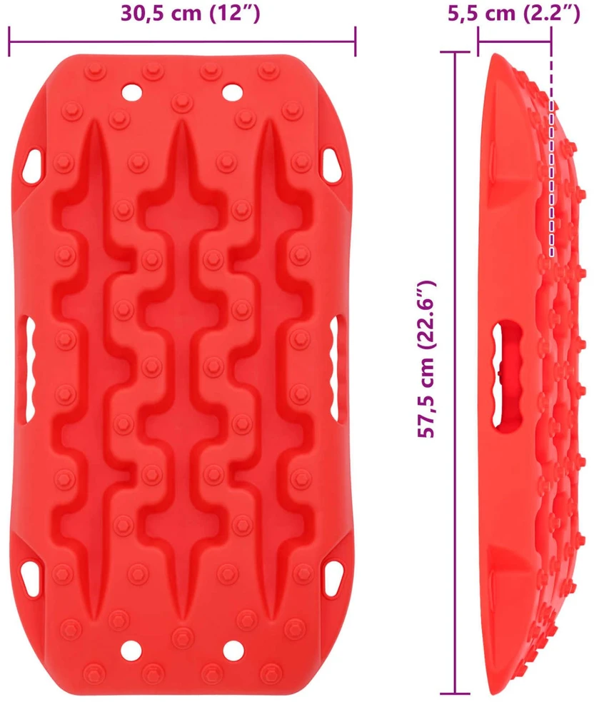 Traukos lenta 2 vnt. Raudona 57,5 x 30,5 x 5,5 cm