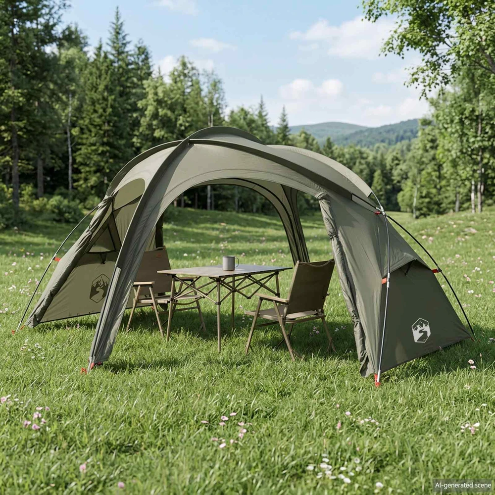 Trekking palapinė su lietaus apsauga, atspari vandeniui