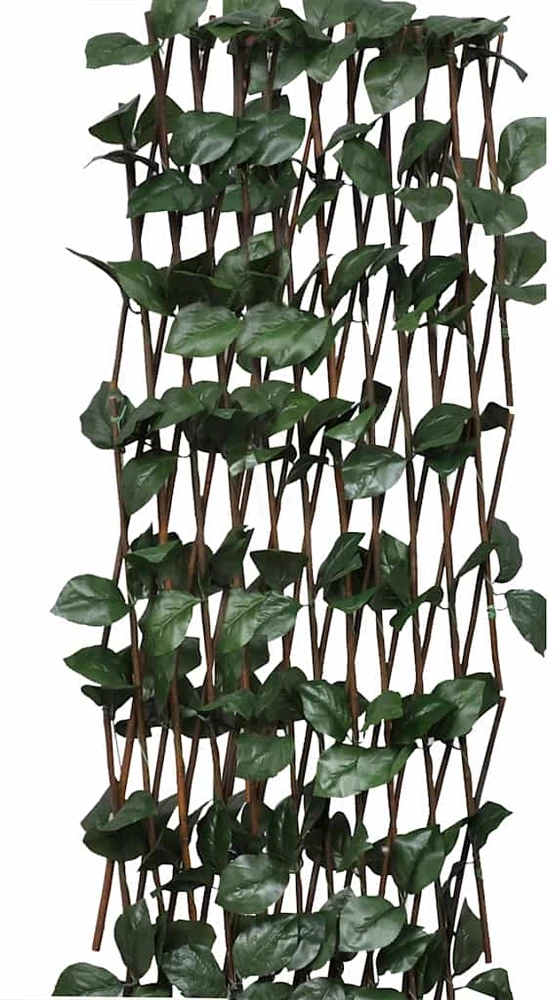 Treliažai-tvoros, 5vnt., 180x30cm, gluosnis, su lapais