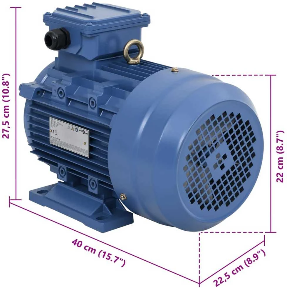 Trifazis elektros variklis, 4kW/5,5AG, 2 polių, 2840aps./min.