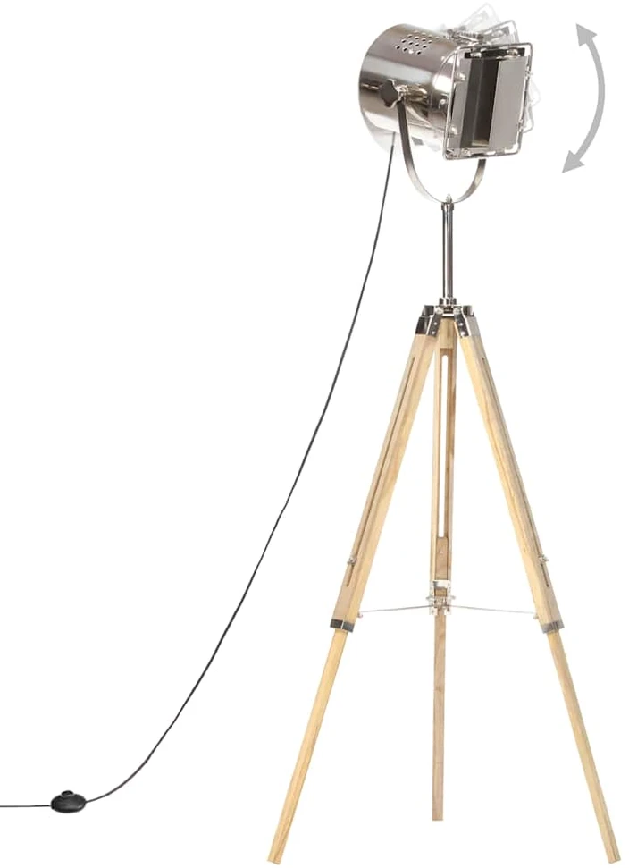 Trikojis pastatomas šviestuvas, 140cm, mango medienos masyvas