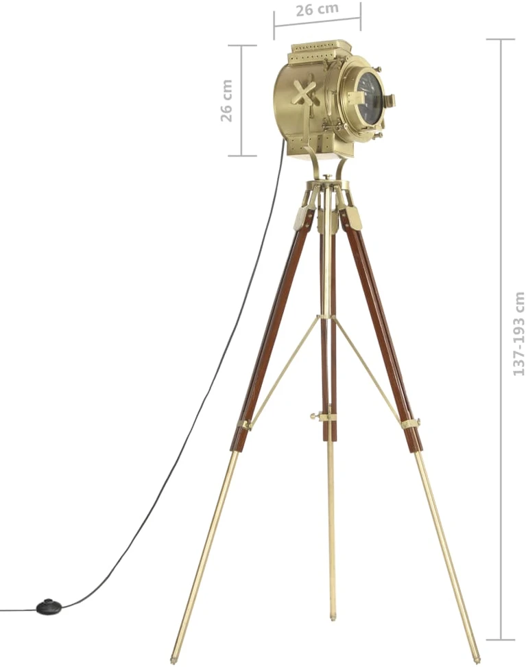Pakabinamas šviestuvas Trikojis pastatomas šviestuvas, 193cm, mango medienos masyvas