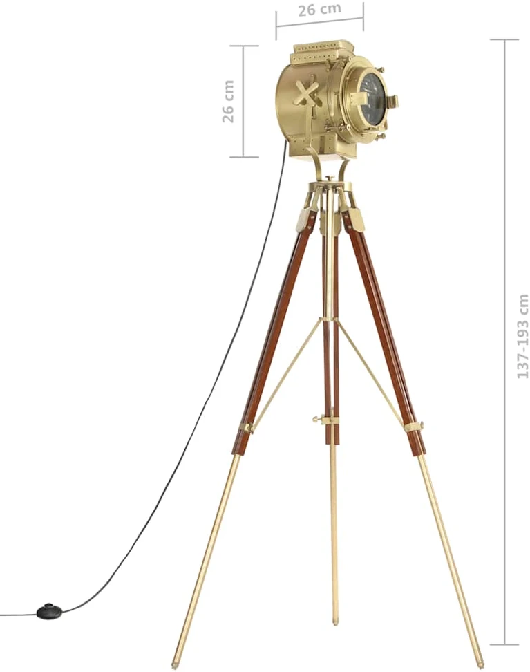 Pakabinamas šviestuvas Trikojis pastatomas šviestuvas, 193cm, mango medienos masyvas