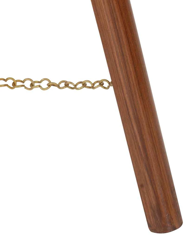 Trikojis pastatomas šviestuvas, 97cm, mango medienos masyvas