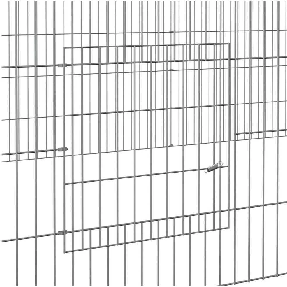 Triušių narvas, 2 segmentai, 220x110x55cm, galvanizuota geležis