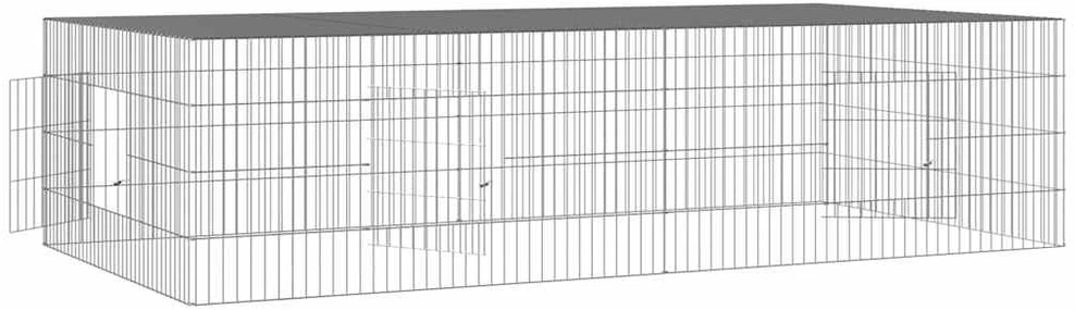 Triušių narvas, 2 segmentai, 220x110x55cm, galvanizuota geležis