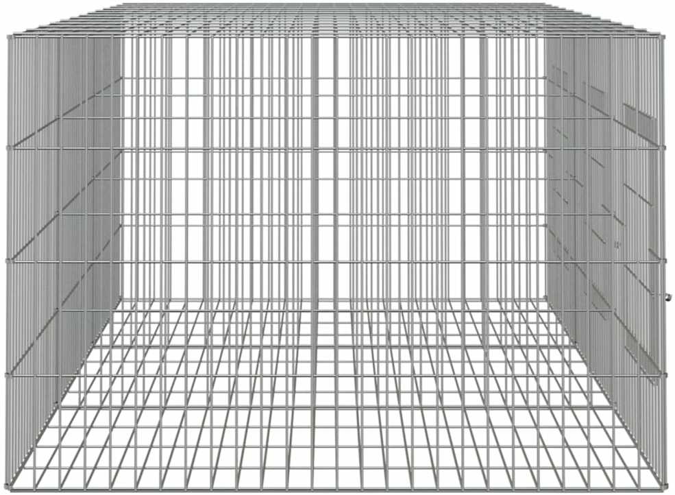 Triušių narvas, 3 segmentai, 163x79x54cm, galvanizuota geležis