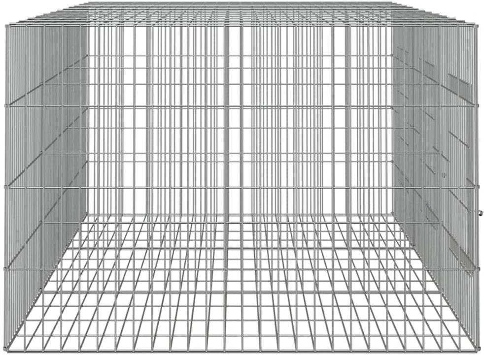 Triušių narvas, 3 segmentai, 163x79x54cm, galvanizuota geležis