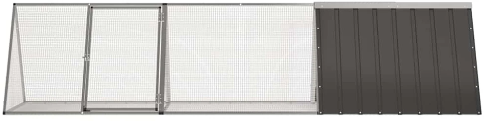 Triušių narvas, antracito, 302,5x80,5x71cm, plienas
