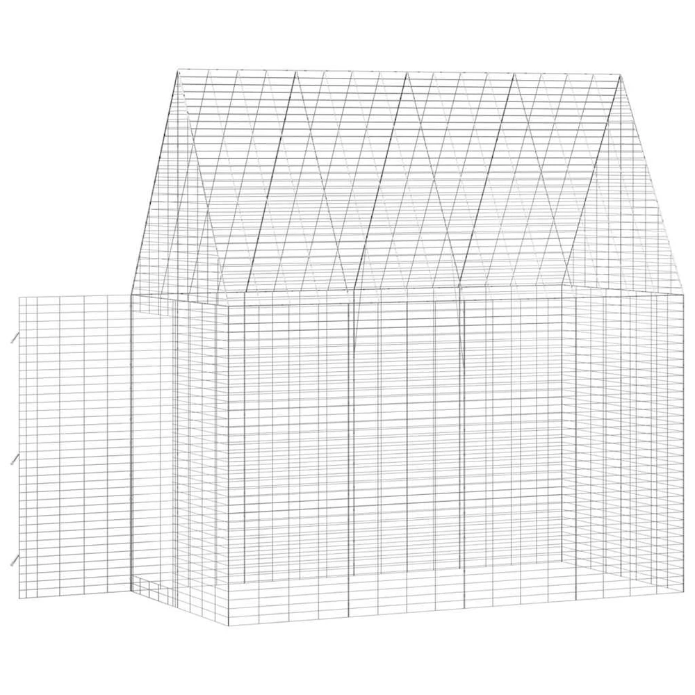 Triušių narvas Sidabrinė 200 x 100 x 210 cm