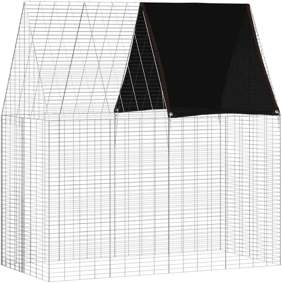 Triušių narvas Sidabrinė 200 x 100 x 210 cm