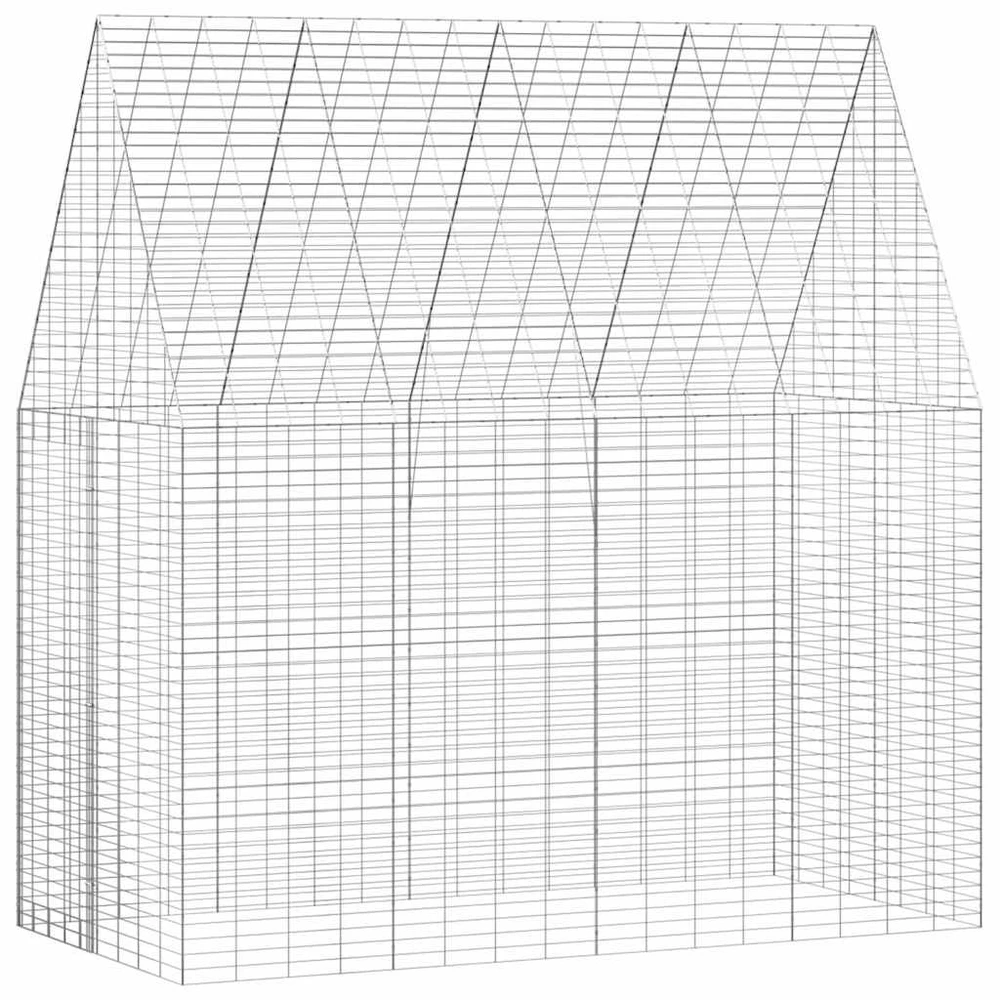 Triušių narvas Sidabrinė 200 x 100 x 210 cm
