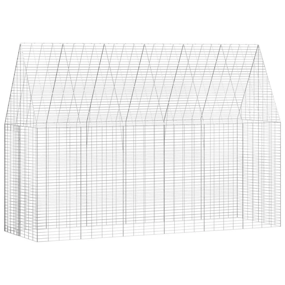 Triušių narvas Sidabrinė 300 x 100 x 210 cm
