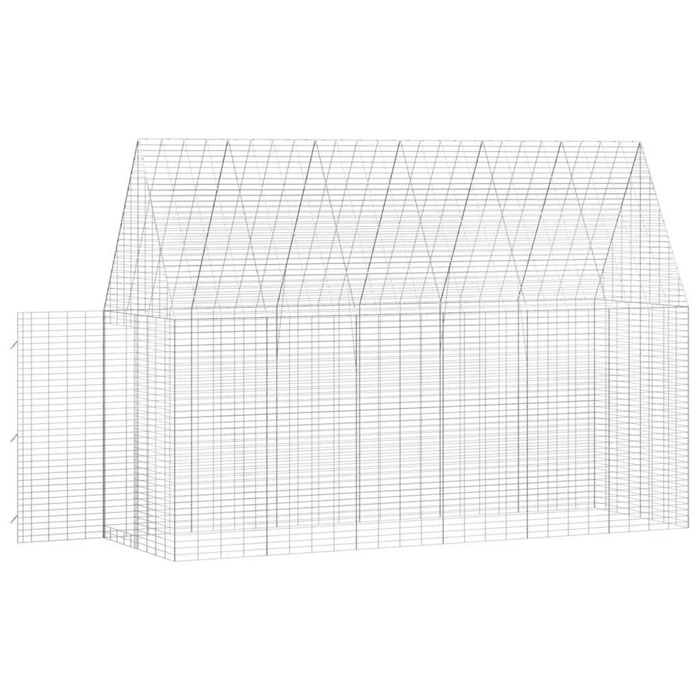Triušių narvas Sidabrinė 300 x 100 x 210 cm