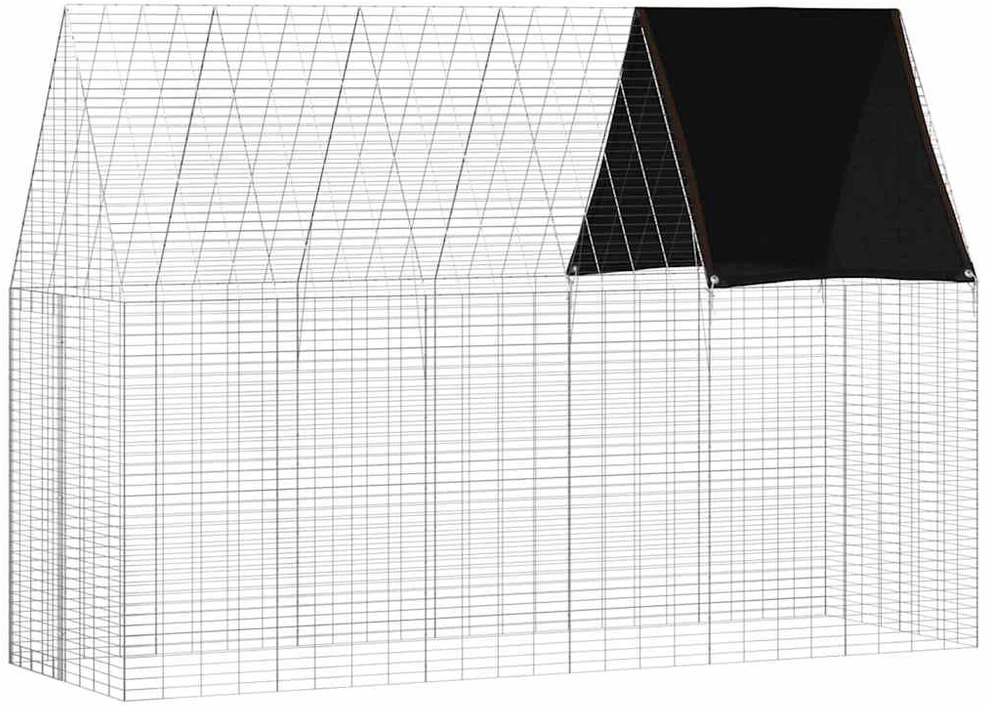 Triušių narvas Sidabrinė 300 x 100 x 210 cm