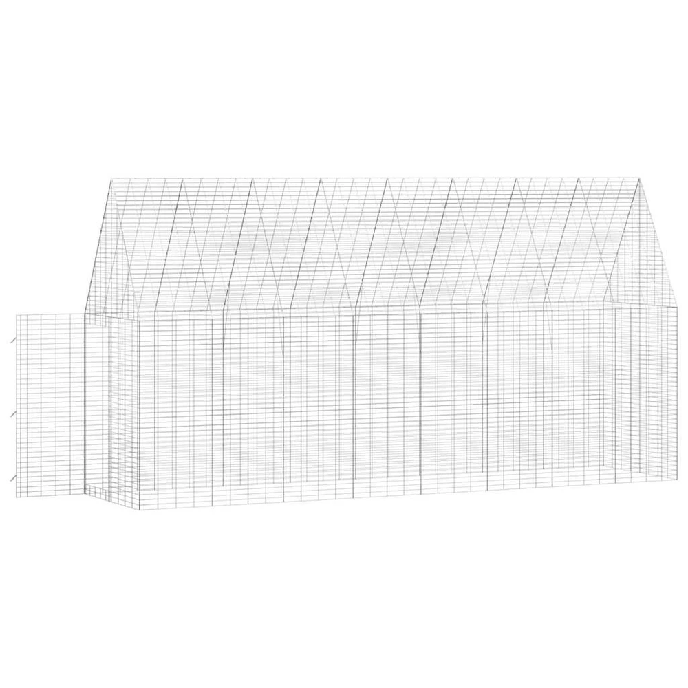 Triušių narvas Sidabrinė 400 x 100 x 210 cm