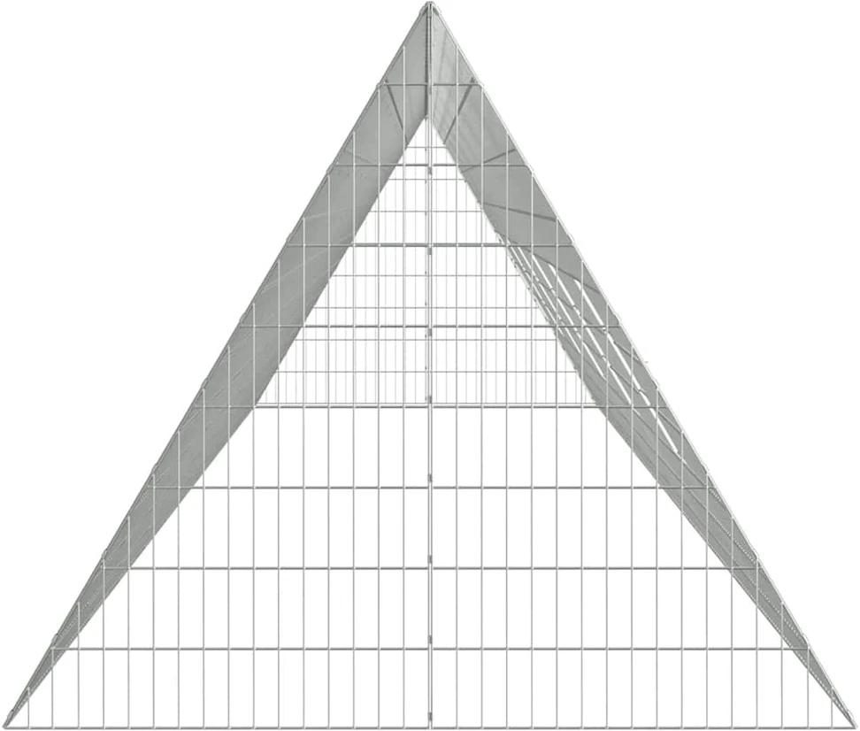 Triušių narvas Sidabrinė 650 x 100 x 85 cm
