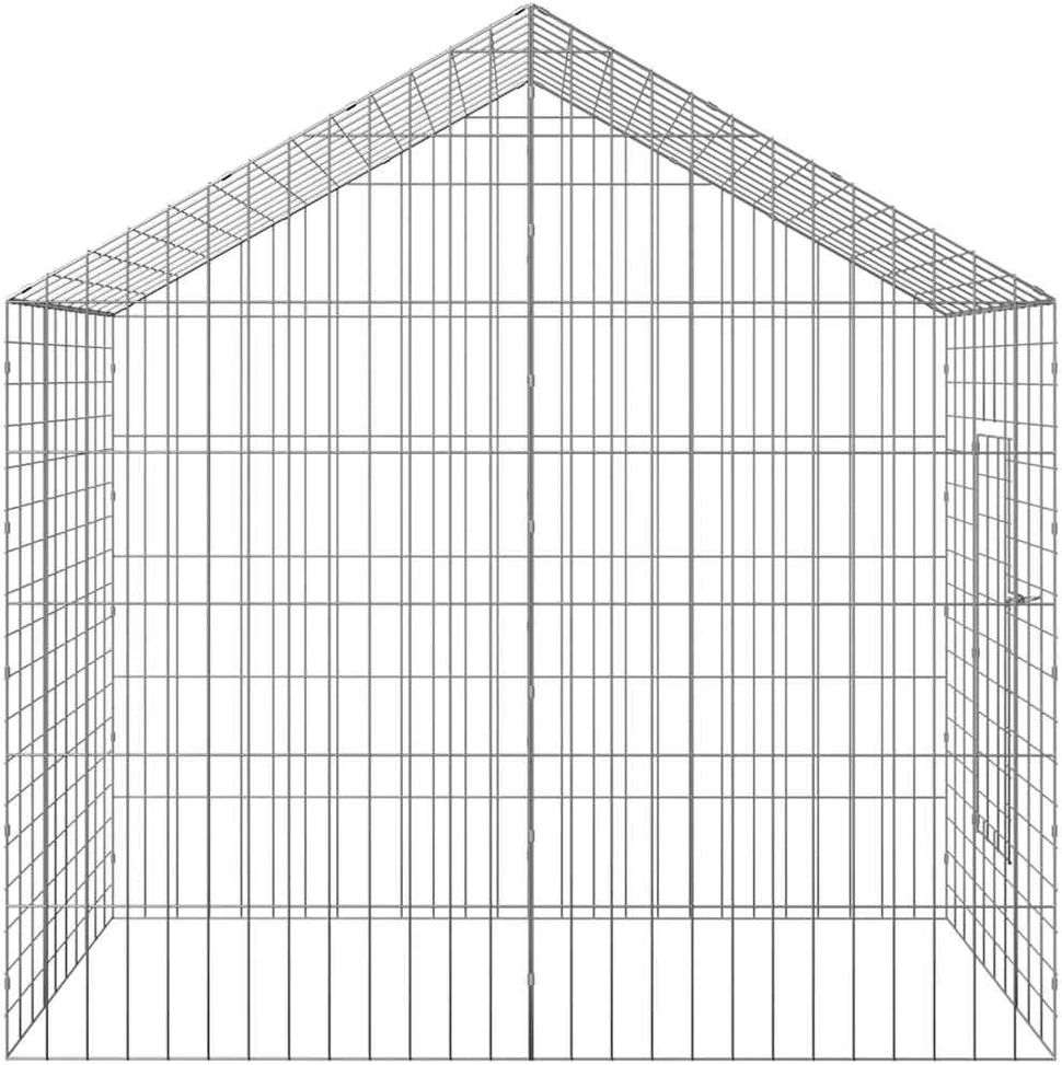 Triušių narvas Sidabro 100 x 78 x 78 cm Cinkuota plienas