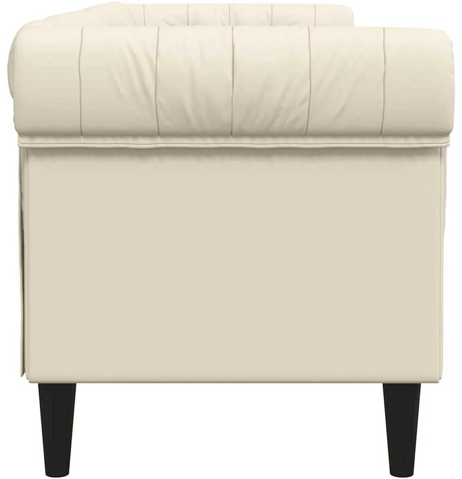 Trivietė chesterfield sofa, linas