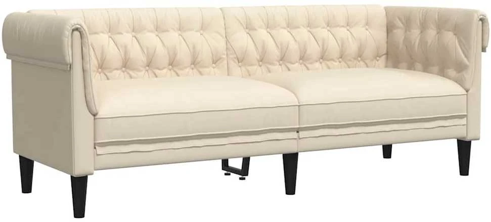 Trivietė chesterfield sofa, linas