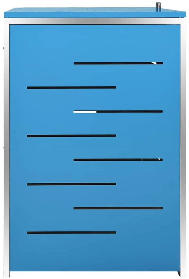 Trivietė konteinerių pastogė, 207x77,5x112,5 cm, plienas