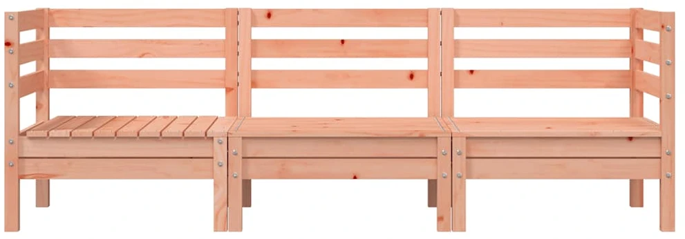 Trivietė sodo sofa, douglas eglės medienos masyvas