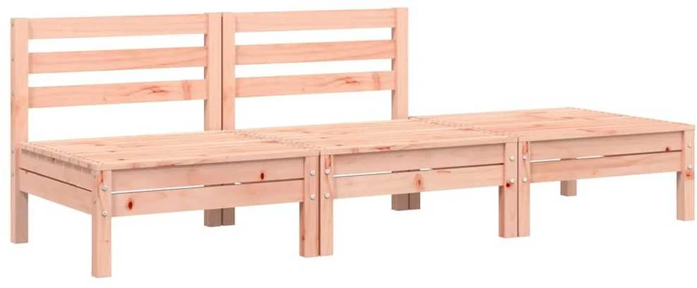 Trivietė sodo sofa, douglas eglės medienos masyvas