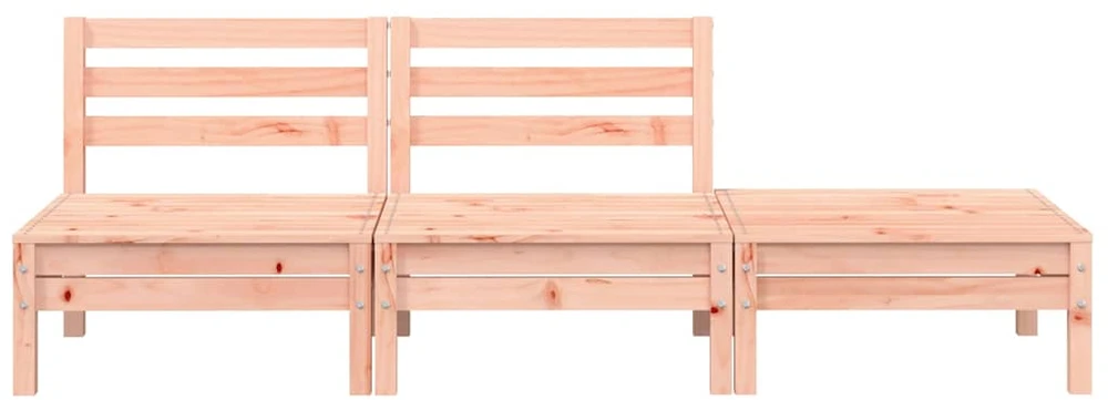 Trivietė sodo sofa, douglas eglės medienos masyvas
